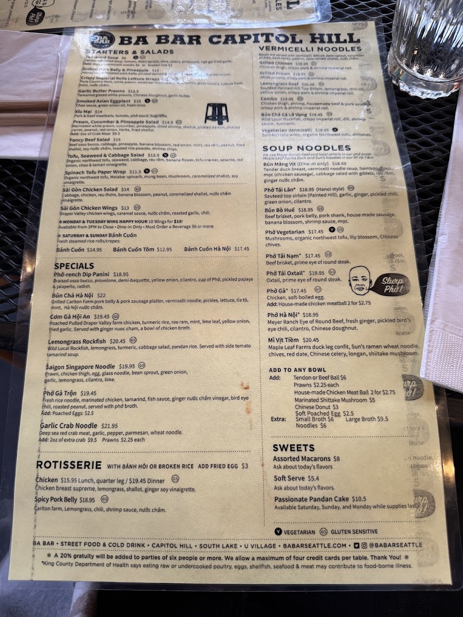 Ba Bar Capitol Hill Menu - Image 2